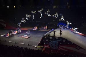 A sequence shot of a backflip shows the madness of Nitro Circus