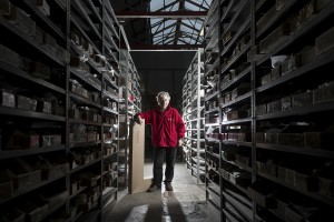 The main man in his beloved warehouse